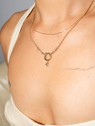 Climb High Zultanite Trillion Cut Charm in Yellow 14k Gold