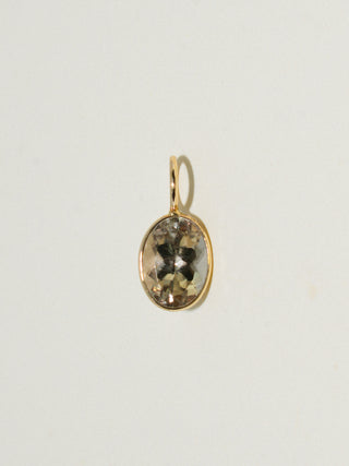 Virginia Zultanite Oval Cut Charm in Yellow 14k Gold