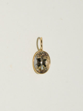 Virginia Zultanite Oval Cut Charm in Yellow 14k Gold