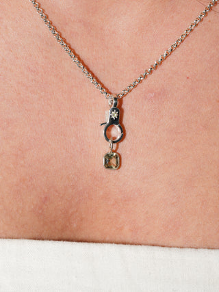 Ant Farm Zultanite Asscher Cut Charm in Sterling Silver