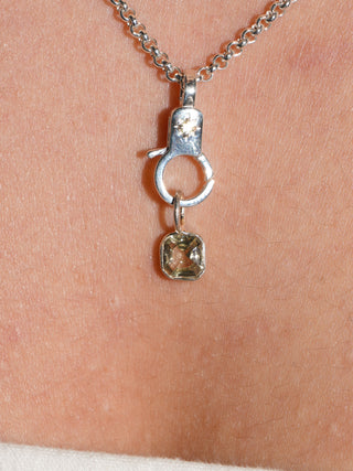 Ant Farm Zultanite Asscher Cut Charm in Sterling Silver