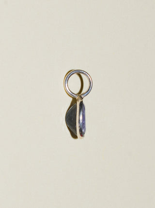 Grapeade Iolite Oval Cut Charm in Sterling Silver