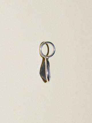 Vineyard Iolite Teardrop Cut Charm in Sterling Silver