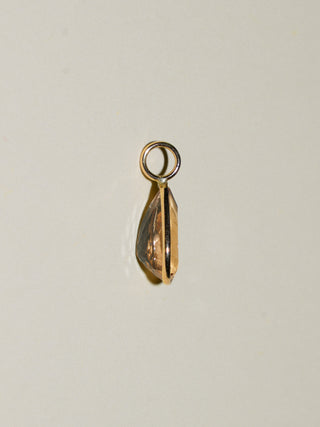 Oh, Honey Golden Beryl Teardrop Cut Charm in Yellow 14k Gold