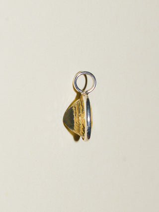 Dandelion Yellow Beryl Oval Cut Charm in Sterling Silver