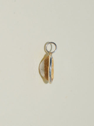 Over the Horizon Yellow Beryl Oval Cut Charm in Sterling Silver