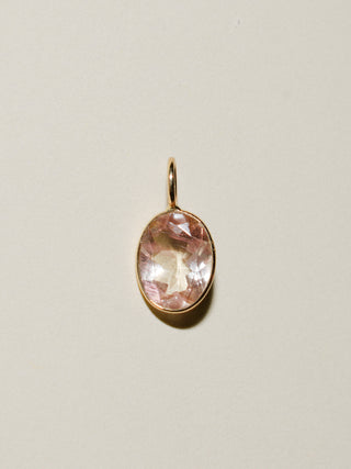 Blossom Sunstone Oval Cut Charm in 14k Yellow Gold