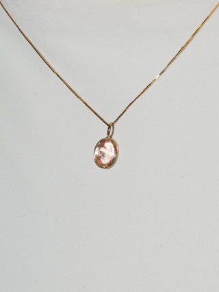 Blossom Sunstone Oval Cut Charm in 14k Yellow Gold