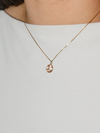 Blossom Sunstone Oval Cut Charm in 14k Yellow Gold