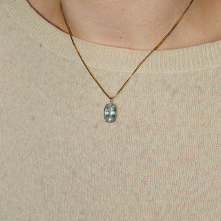 Ocean Air Oval Cut Charm in 14k Yellow Gold