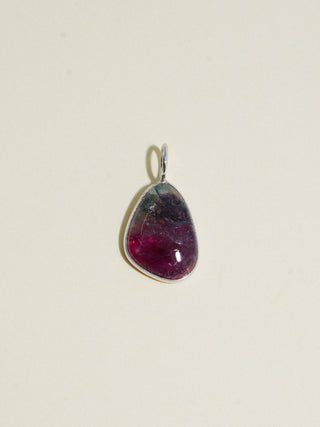 Woah, Funky Fresh! Tourmaline Special Cabochon Charm in White 14k Gold