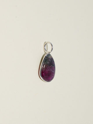 Woah, Funky Fresh! Tourmaline Special Cabochon Charm in White 14k Gold