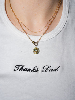 Spring Morning Heliodor Oval Cut Charm in Yellow 14k Gold