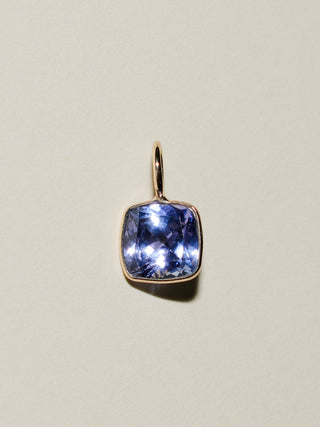 Tulip Tanzanite Cushion Cut in 14k Yellow Gold
