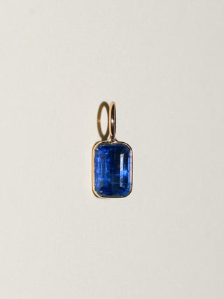 Mystique Kyanite Emerald Cut Charm in Yellow 14k Gold