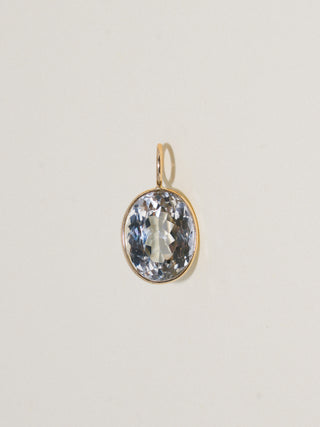 Enchanting Imperial Topaz Oval Cut Charm in Yellow 14k Gold