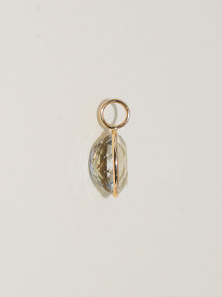 Enchanting Imperial Topaz Oval Cut Charm in Yellow 14k Gold