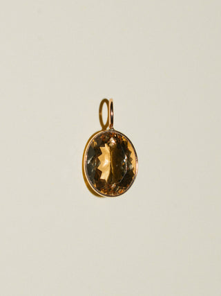 Gimmie That Golden Beryl Oval Cut Charm in Yellow 14k Gold