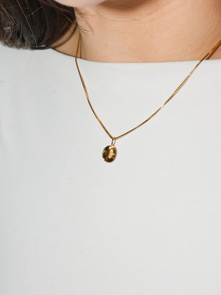 Honey Golden Beryl Oval Cut Charm in 14k Yellow Gold