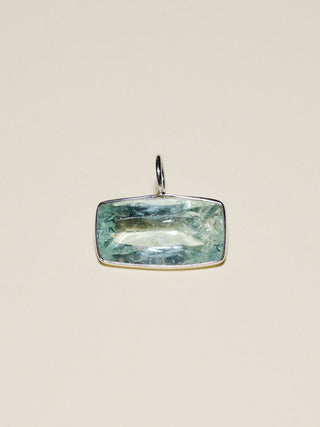 Best in Show Aquamarine East West Can Cut Charm in White 14k Gold