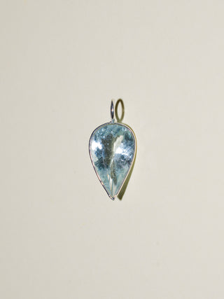 Whaler's Wharf Aquamarine Inverted Pear Cut Charm in Sterling Silver