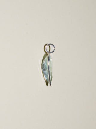 Whaler's Wharf Aquamarine Inverted Pear Cut Charm in Sterling Silver