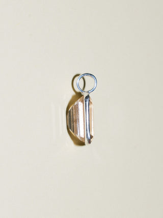 Nana Bread Heliodor Emerald Cut Charm in Sterling Silver