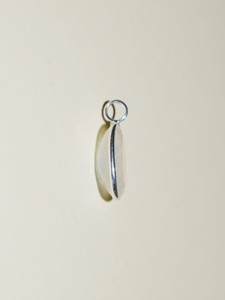 Night Sky Moonstone Oval Cut Charm in Sterling Silver