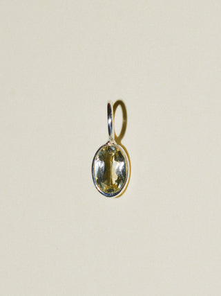 lil' squeeze Lemon Quartz Oval Cut Charm in Sterling Silver