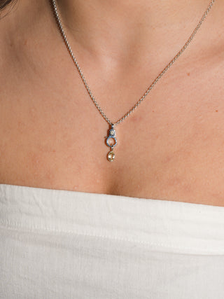 lil' squeeze Lemon Quartz Oval Cut Charm in Sterling Silver