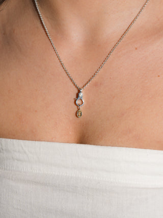 lil' squeeze Lemon Quartz Oval Cut Charm in Sterling Silver
