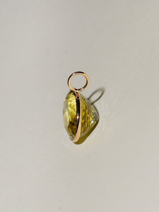 Sundance Heliodor East West Oval Cut Charm in Yellow 14k Gold