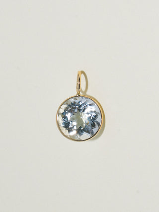 Pavola Imperial Topaz Oval Cut Charm in Yellow 14k Gold