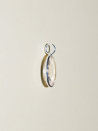 Lychee Martini Pink Beryl Oval Cut Charm in Sterling Silver