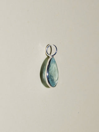 Marine Specialties Aquamarine Teardrop Cut Charm in Sterling Silver