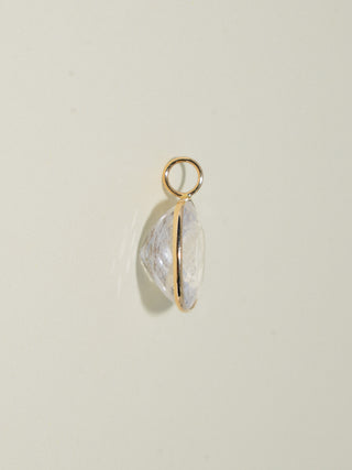 Mama Said Pink Beryl Cushion Cut Charm in Yellow 14k Gold
