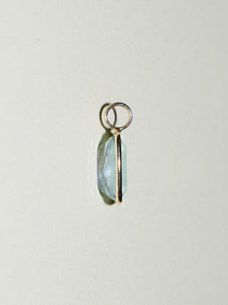 Wake N Lake Aquamarine Cushion Cut Charm in Yellow 14k Gold