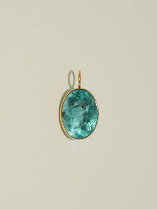 Setting Sail Fluorite Oval Cut Charm in Yellow 14k Gold
