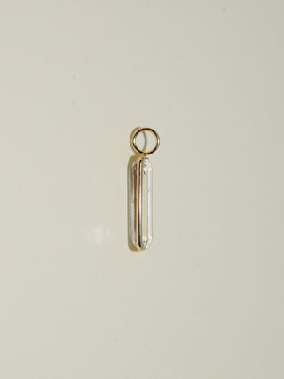 Rainy Siesta Kunzite Emerald Cut Charm in Yellow 14k Gold