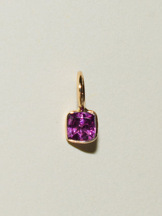 Cheeky Comeria Cushion Cut Charm in Yellow 14k Gold