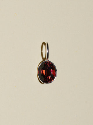 buy me a cosmo Pink Tourmline Oval Cut Charm in White 14k Gold