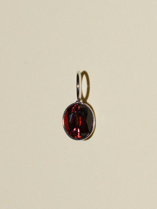 buy me a cosmo Pink Tourmline Oval Cut Charm in White 14k Gold