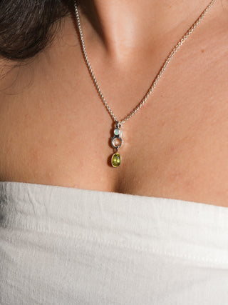 Froggie Freak Green Tourmaline Oval Cut Charm in White 14k Gold