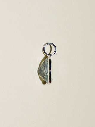 Fiji MIMI Aquamarine Oval Cut Charm in White 14k Gold