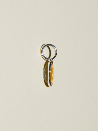 Gone Fishing Tourmaline Oval Cut Charm in Sterling Silver