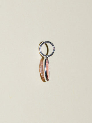 My Baby Pink Tourmaline Oval Cut Charm in Sterling Silver