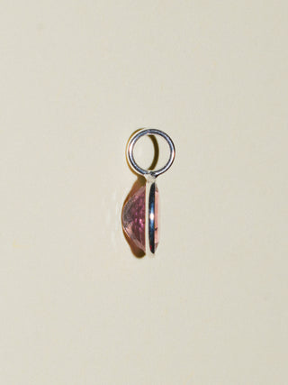 Sugar Party Pink Tourmaline Oval Cut Charm in Sterling Silver