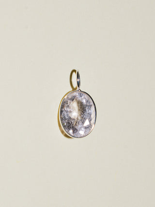 Beryl Oval Cut Charm in Sterling Silver