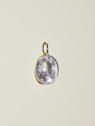 Beryl Oval Cut Charm in Sterling Silver