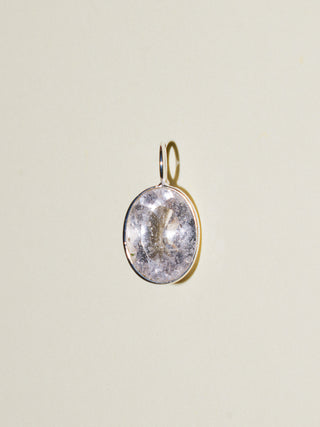 Beryl Oval Cut Charm in Sterling Silver